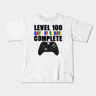 Lvl 100 Days Of School Kids T-Shirt